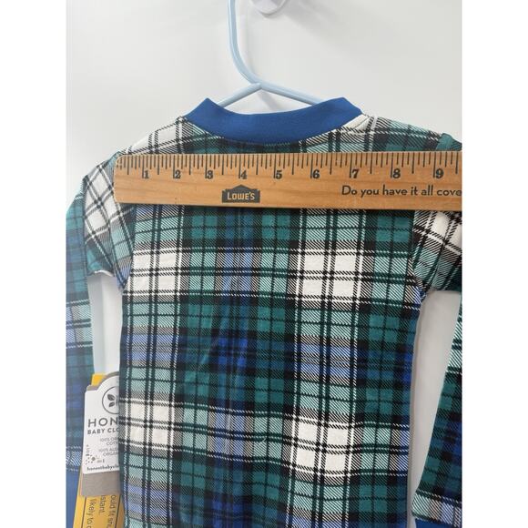 HonestBaby Sleep & Play Footed One-Piece Pajama Sleeper 100% Organic Cotton READ - Picture 8 of 15
